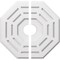 Ekena Millwork Westin Architectural Grade PVC Ceiling Medallion, 16"OD x 3"ID x 6 1/4"C x 1"P, Two-Piece CMP16WN2-03000 - alternate 1